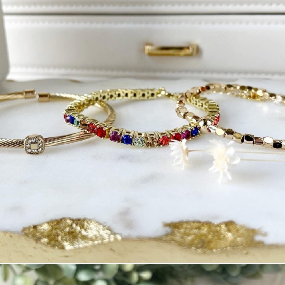 Park Lane Rainbow Micro Impression Bracelet - Picture 5 of 7